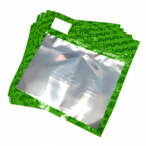 30 Pack of Green Resealable Bags (Medium)