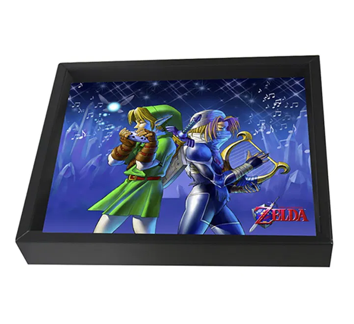 Zelda - Ocarina of Time - Song (8"x10" Lenticular Shadow Box)