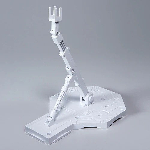 White Action Base 1 Display Stand 1/100 (Gundam Model Accessory)