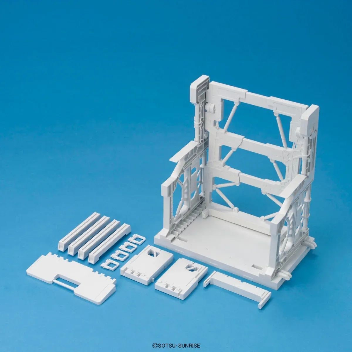 System Base 001 (White), Bandai Hobby Builders Parts (Gundam Model Accessories)