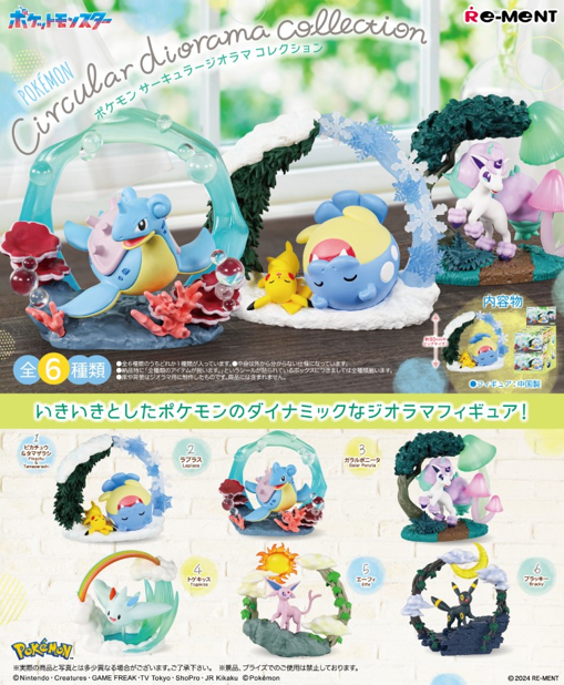 Re-Ment: Pokemon Circular Diorama Collection (Box of 6) (0824)