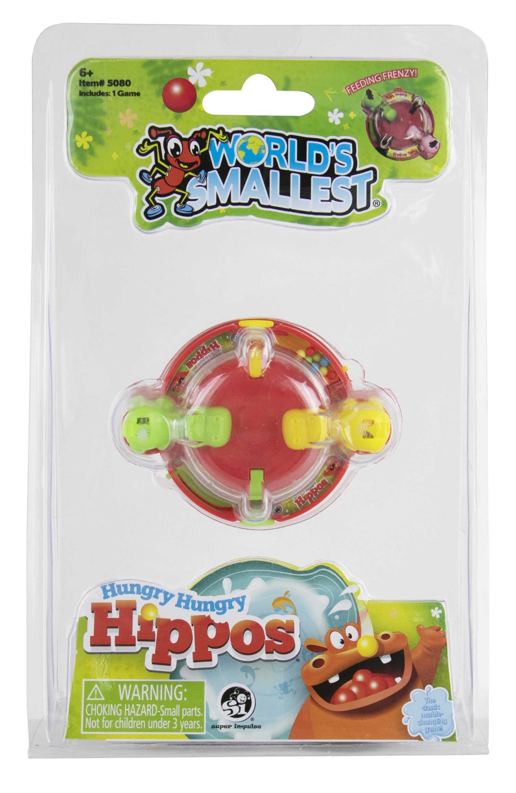 Hungry Hungry Hippos - World's Smallest Games (Box of 12) (April 2023 Pre-Order)