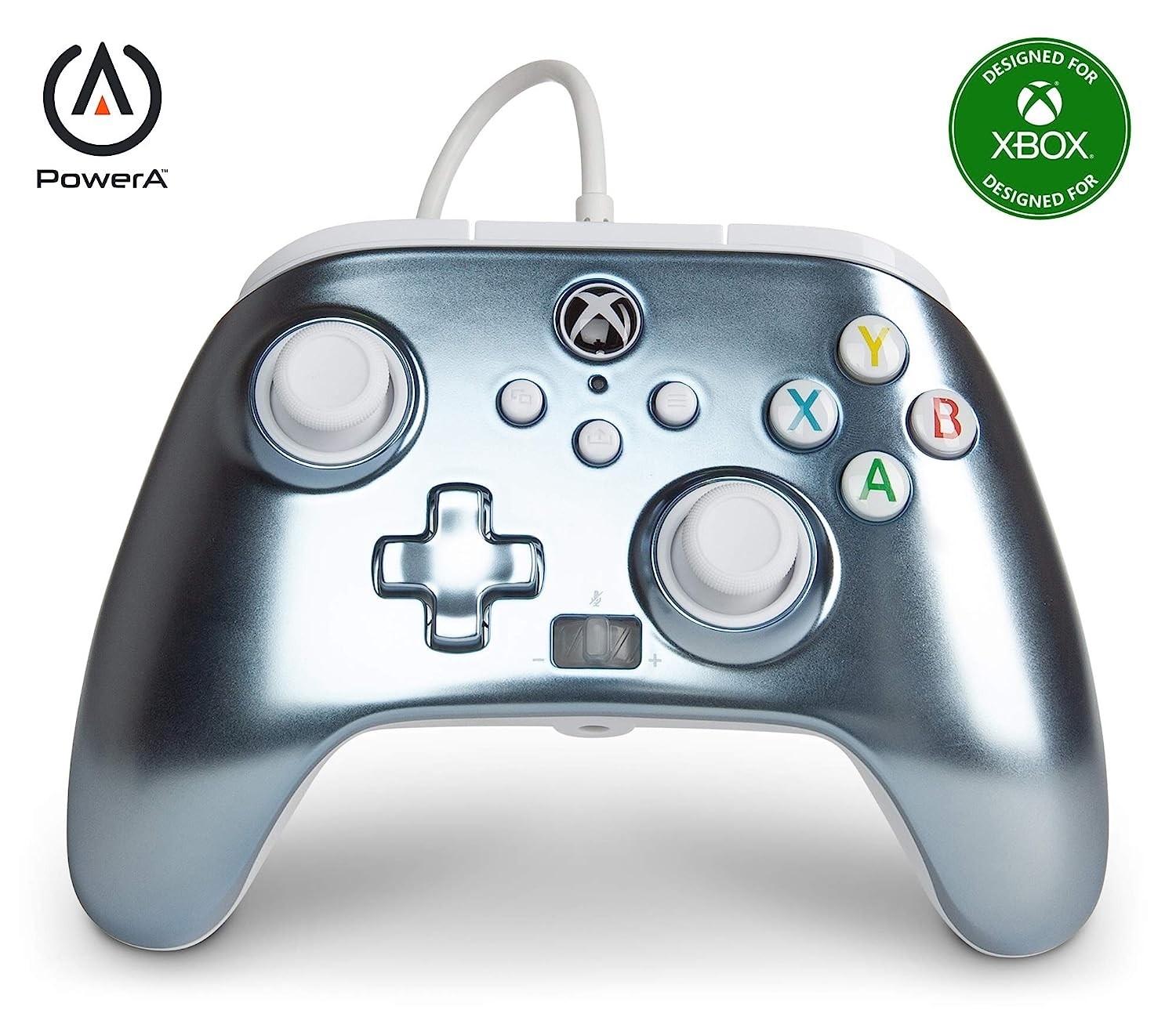 PowerA Officially Licensed Microsoft: Enhanced Wired Controller - Metallic Ice (Xbox One/Xbox Series X/S)