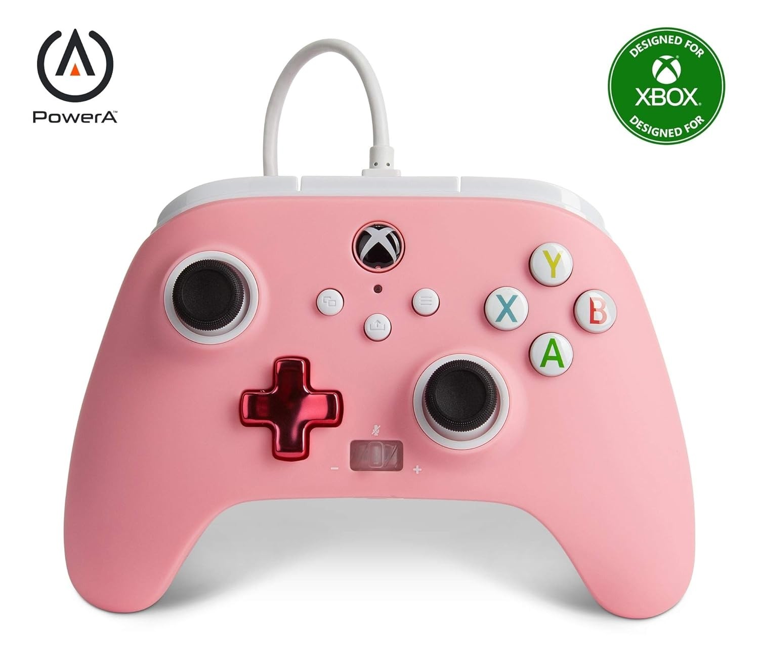 PowerA Officially Licensed Microsoft: Enhanced Wired Controller - Pink (Xbox One/Xbox Series X/S)