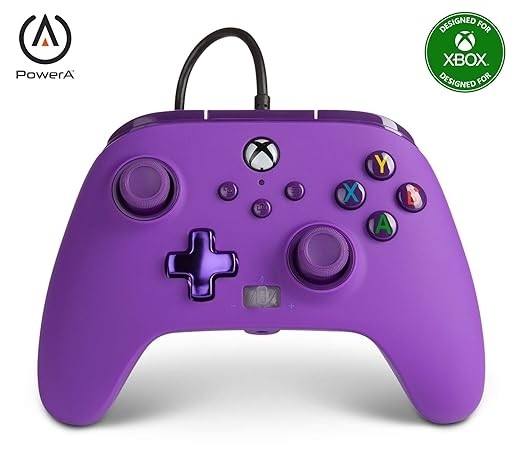 PowerA Officially Licensed Microsoft: Enhanced Wired Controller - Royal Purple (Xbox One/Xbox Series X/S)