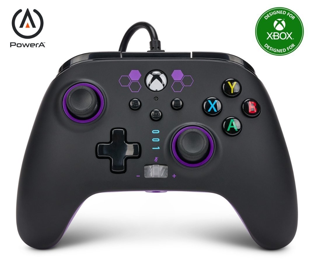 PowerA Officially Licensed Microsoft: Enhanced Wired Controller - Purple Hex (Xbox One/Xbox Series X/S)