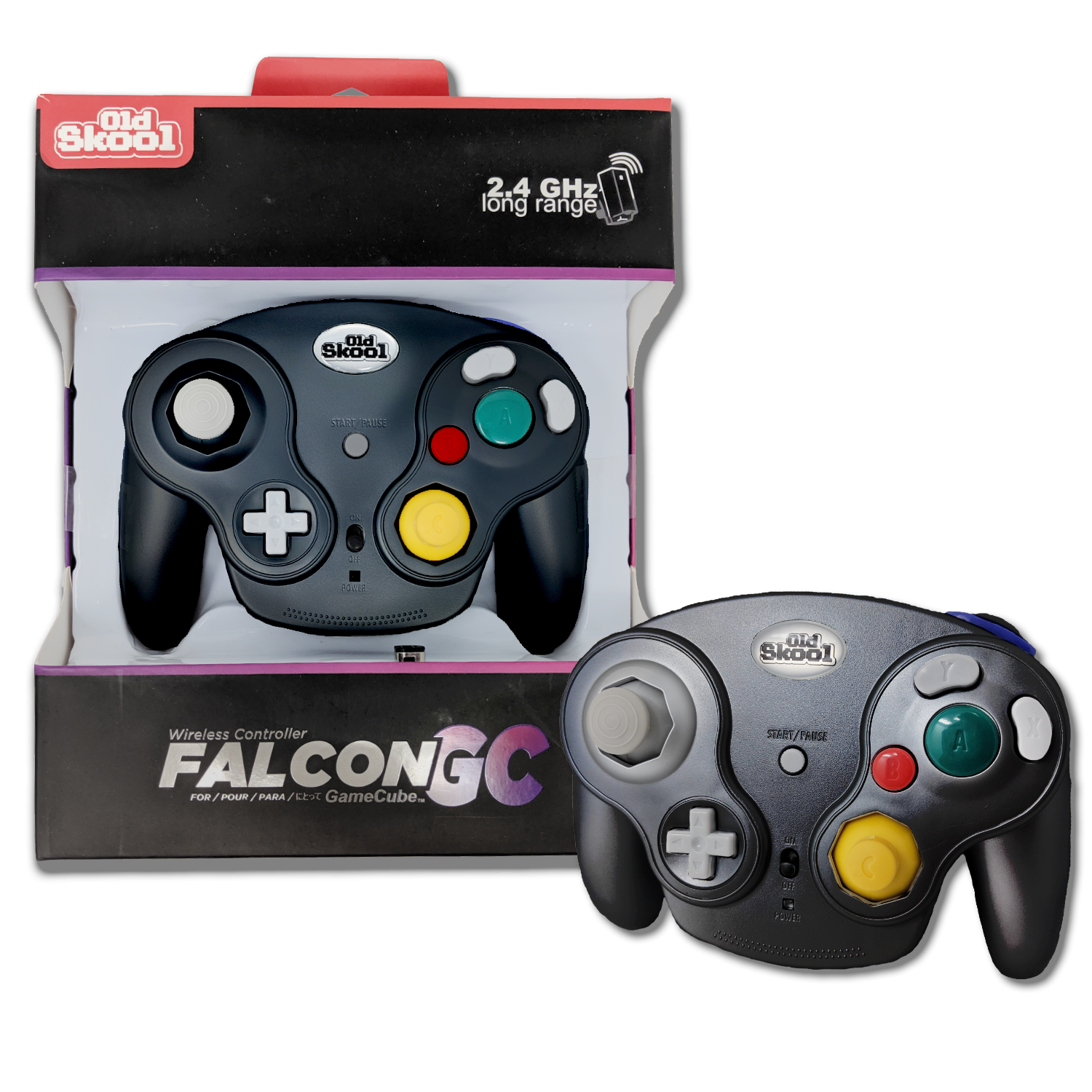 Falcon Wireless Controller for GameCube - BLACK