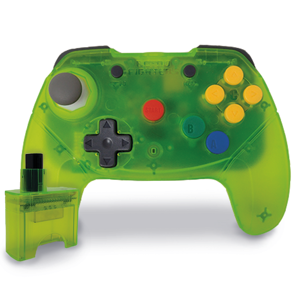 Retro Fighters Brawler64 Controller Wireless - Extreme Green 