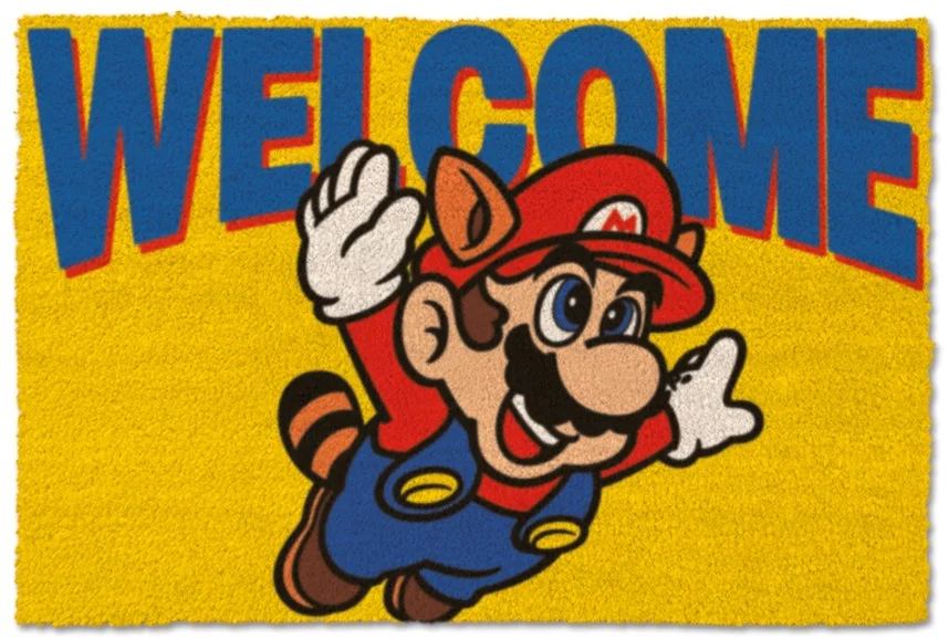 Super Mario - Welcome (17"x29" Doormat)