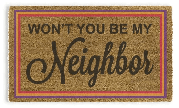 Mr. Rogers Neighborhood - Won't You Be My Neighbor (17"x29" Doormat)