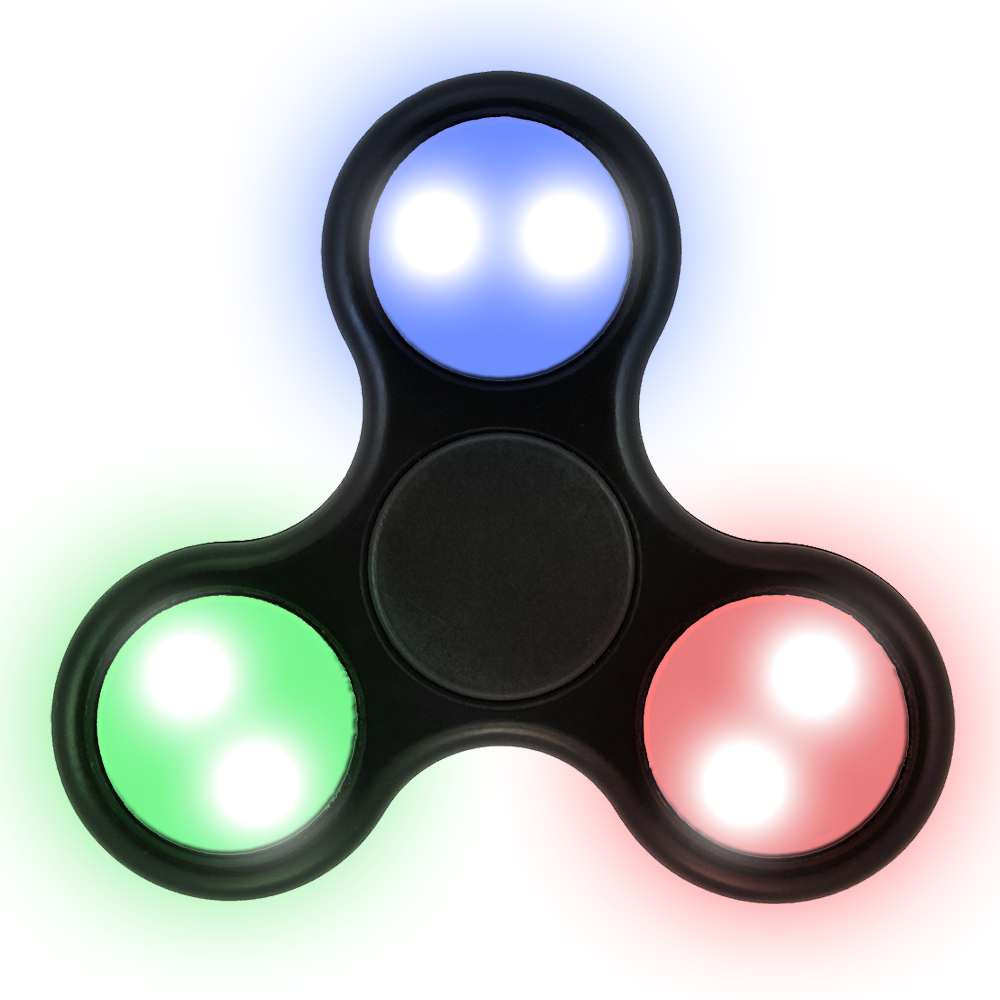 LED Fidget Spinner (BLACK)