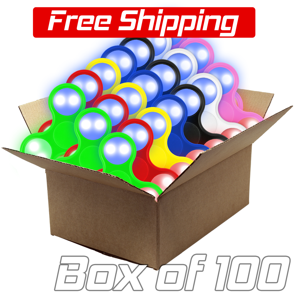 LED Fidget Spinner 100 Pack