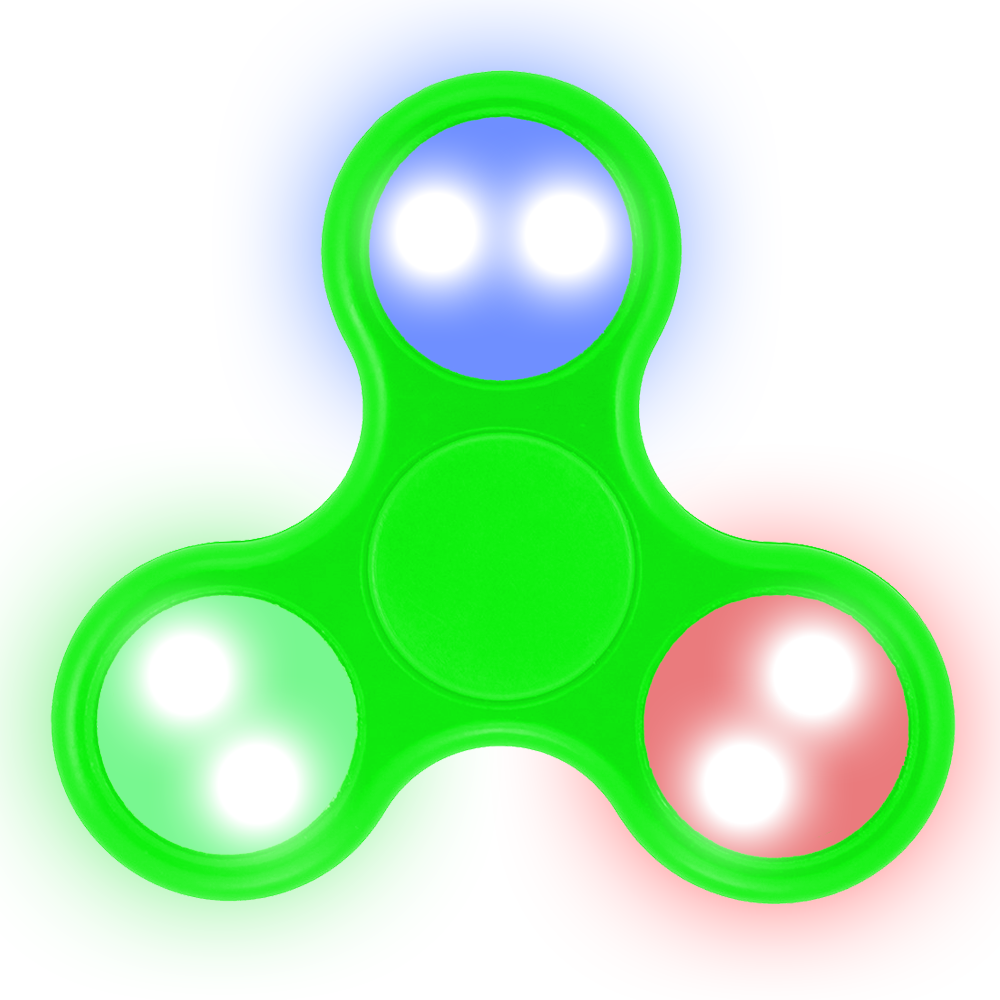 LED Fidget Spinner (GREEN)