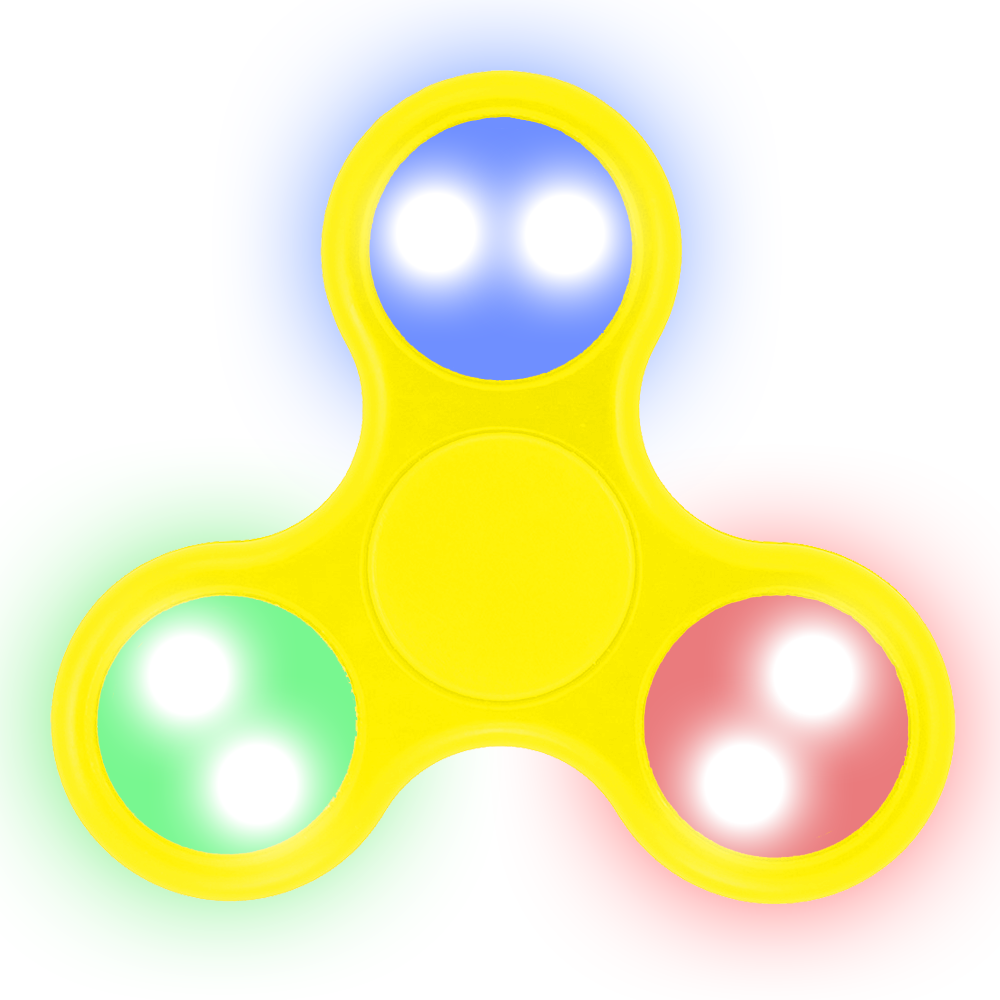 LED Fidget Spinner (YELLOW)