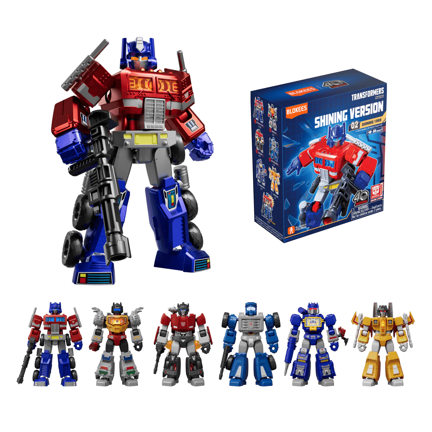 Blokees: Transformers - 4" Shining Version 02 Shining 1985 (71122) BLIND BOX (6-Pieces) (0425)
