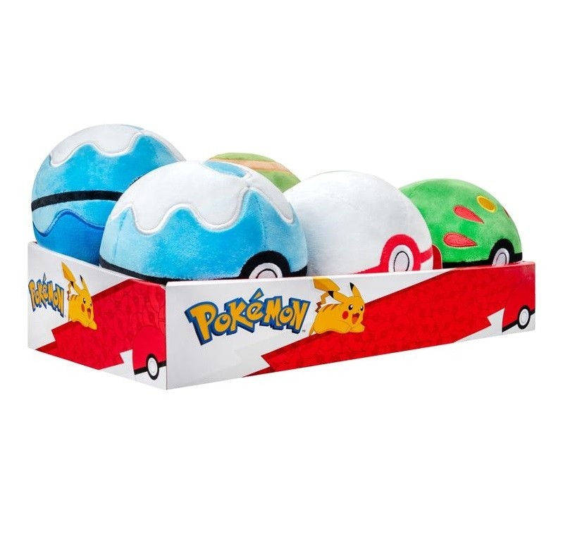 6 Pack Poke Ball Plush