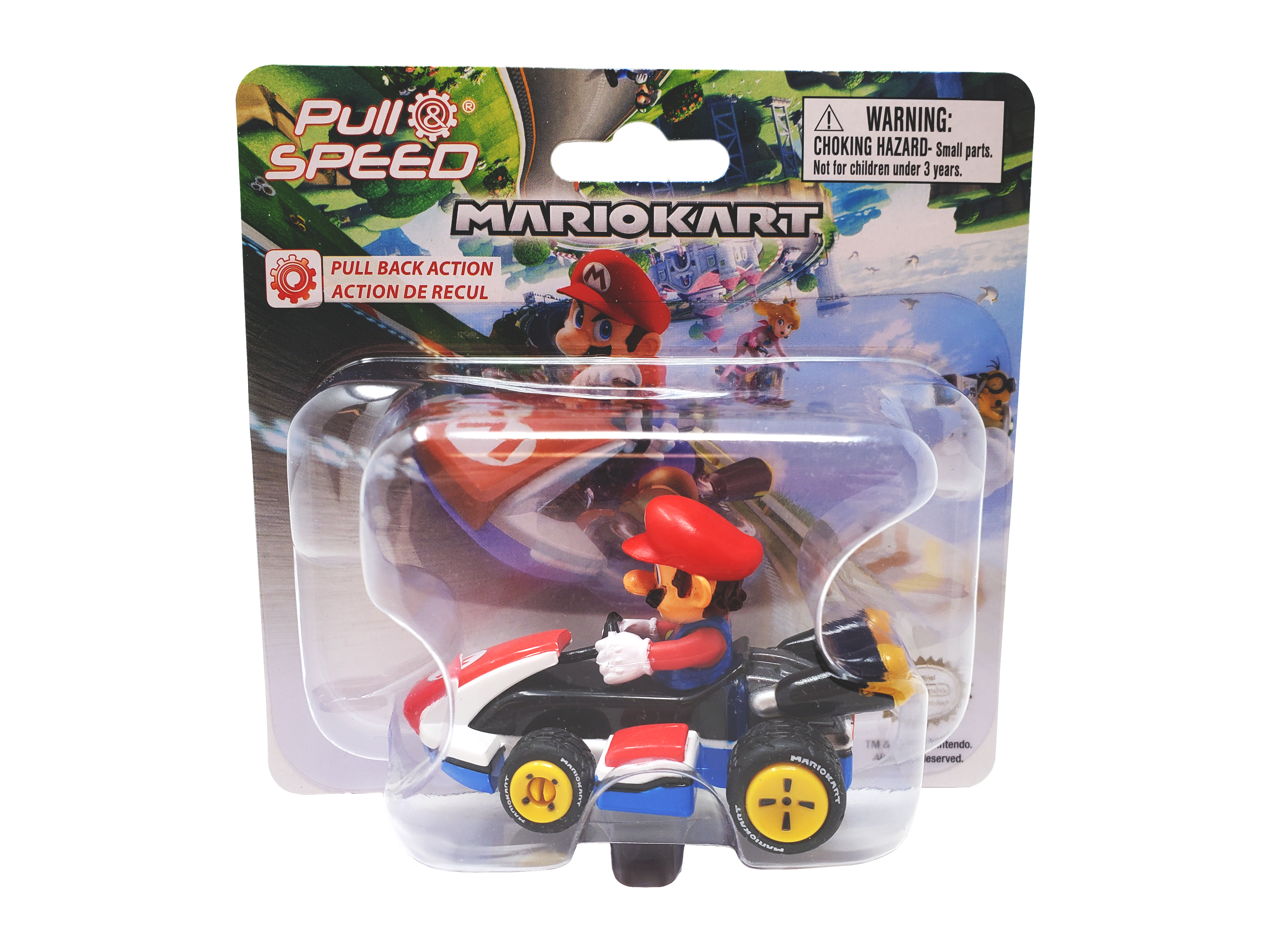 Mariokart Pullback Toy MARIO