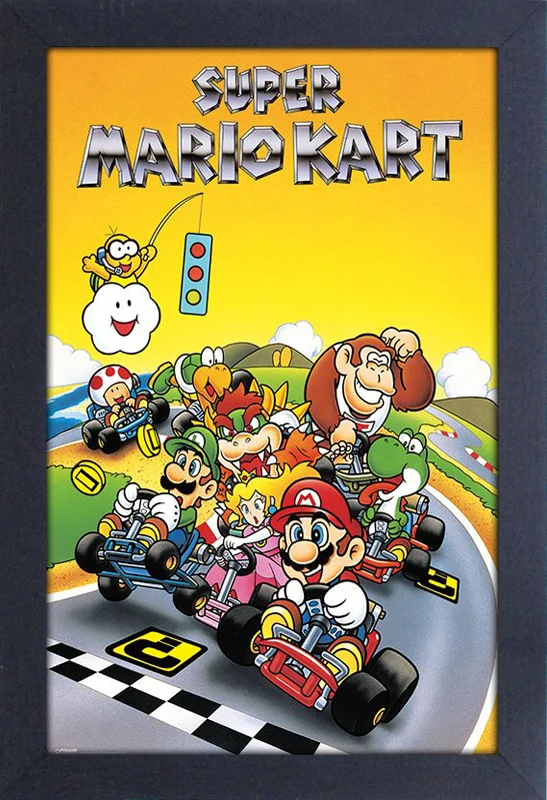 Super Mario Kart - Retro (11"x17" Gel-Coat) (Order in multiples of 6, mix and match styles)