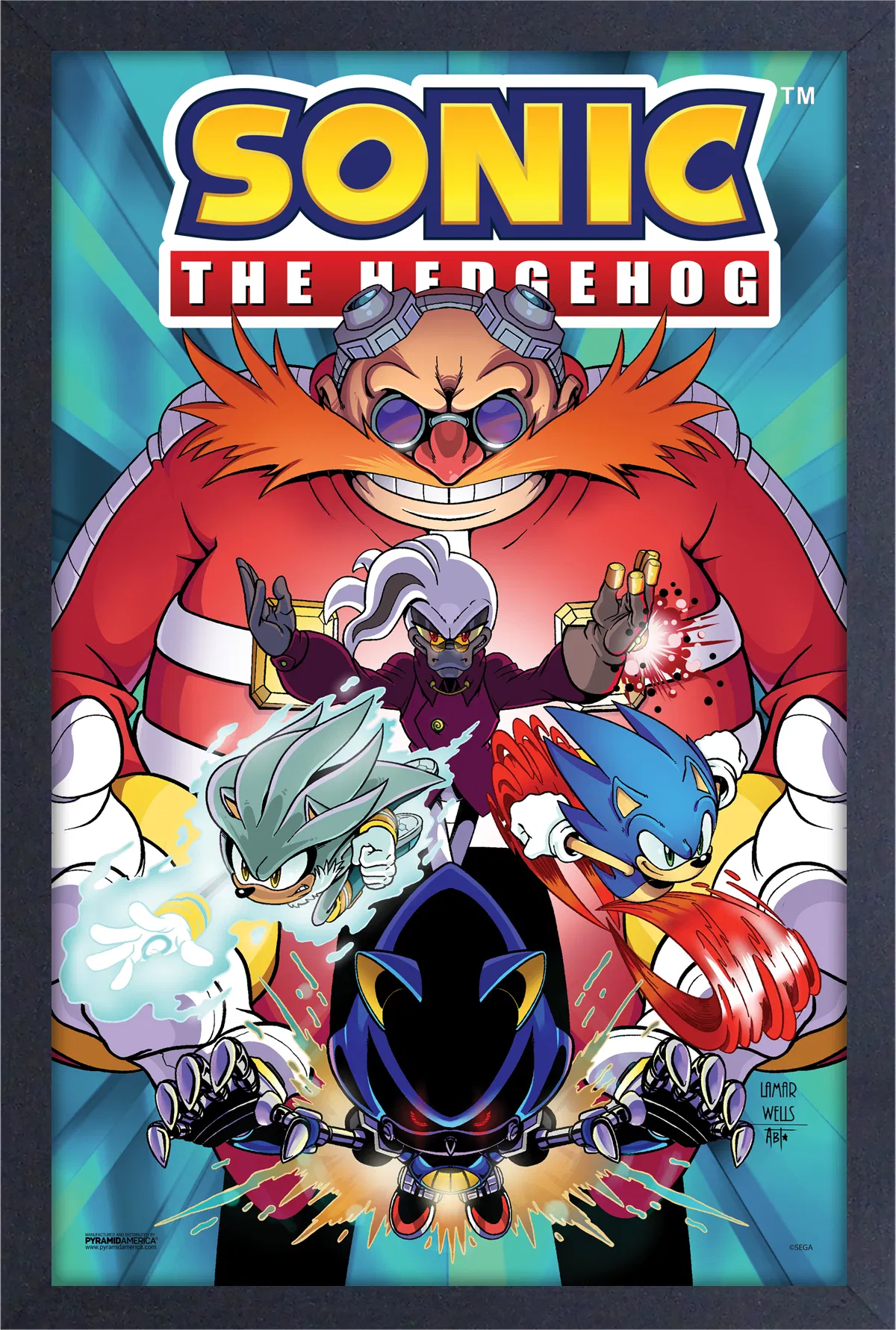 Sonic the Hedgehog - Lamar Walls (11"x17" Gel-Coat) (Order in multiples of 6, mix and match styles)