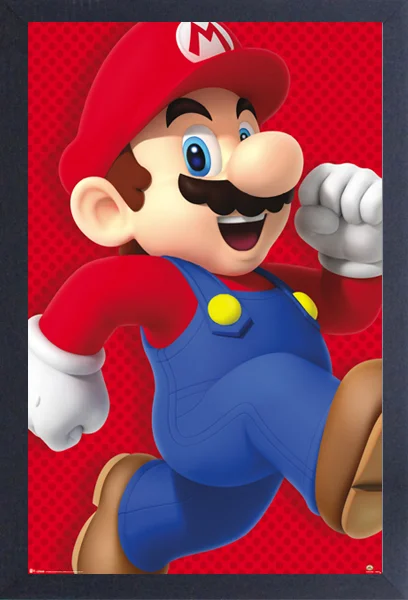 Super Mario - Mario Running (11"x17" Gel-Coat) (Order in multiples of 6, mix and match styles)