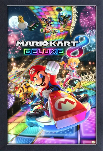 Super Mario Kart 8 Deluxe - Main Art (11"x17" Gel-Coat) (Order in multiples of 6, mix and match styles)