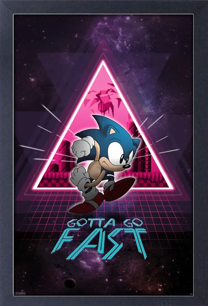 Sonic the Hedgehog - Neon Space (11"x17" Gel-Coat) (Order in multiples of 6, mix and match styles)