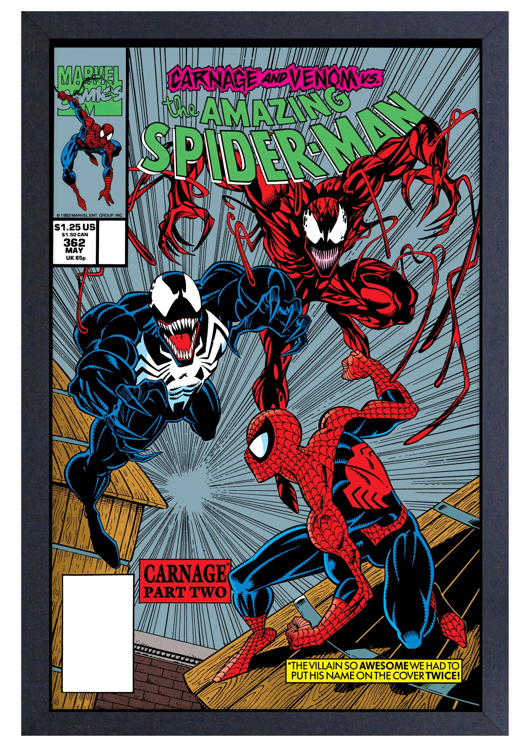 Marvel - Spiderman - Venom & Carnage Comic (11"x17" Gel-Coat) (Order in multiples of 6, mix and match styles)