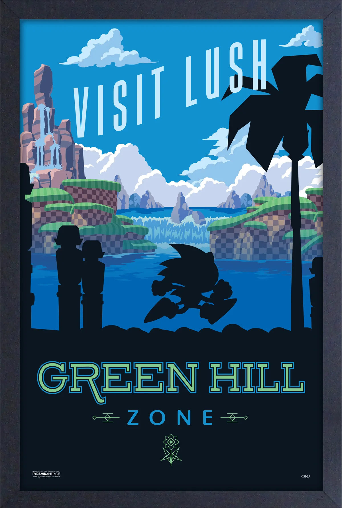 Sonic the Hedgehog - Visit Green Hill Zone (11"x17" Gel-Coat) (Order in multiples of 6, mix and match styles)