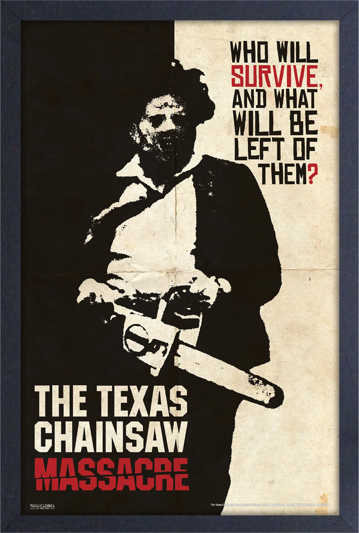 Texas Chainsaw Massacre - Who Will Survive? (11"x17" Gel-Coat) (Order in multiples of 6, mix and match styles)