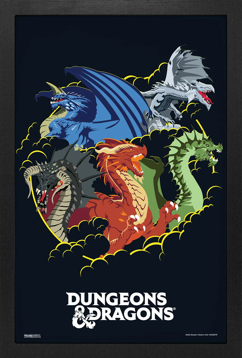 D&D - Dragons (11"x17" Gel-Coat) (Order in multiples of 6, mix and match styles)