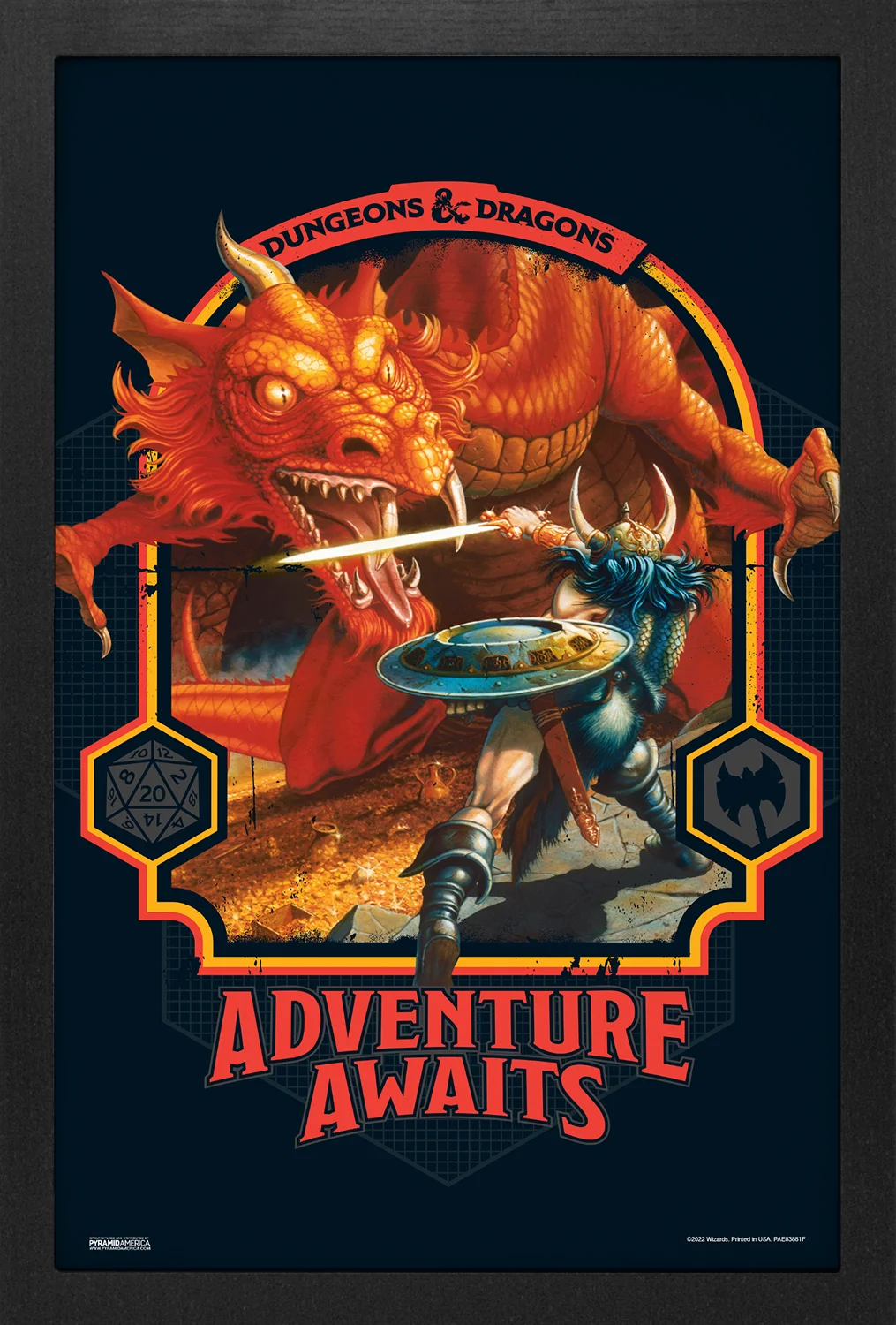D&D - Adventure Awaits - Dragon (11"x17" Gel-Coat) (Order in multiples of 6, mix and match styles)