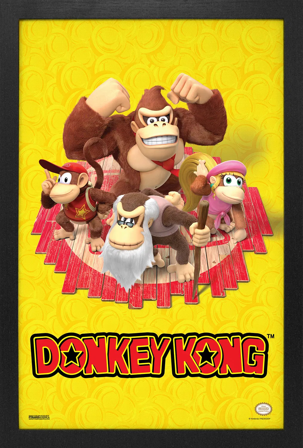 Donkey Kong - DK & Friends (11"x17" Gel-Coat) (Order in multiples of 6, mix and match styles)
