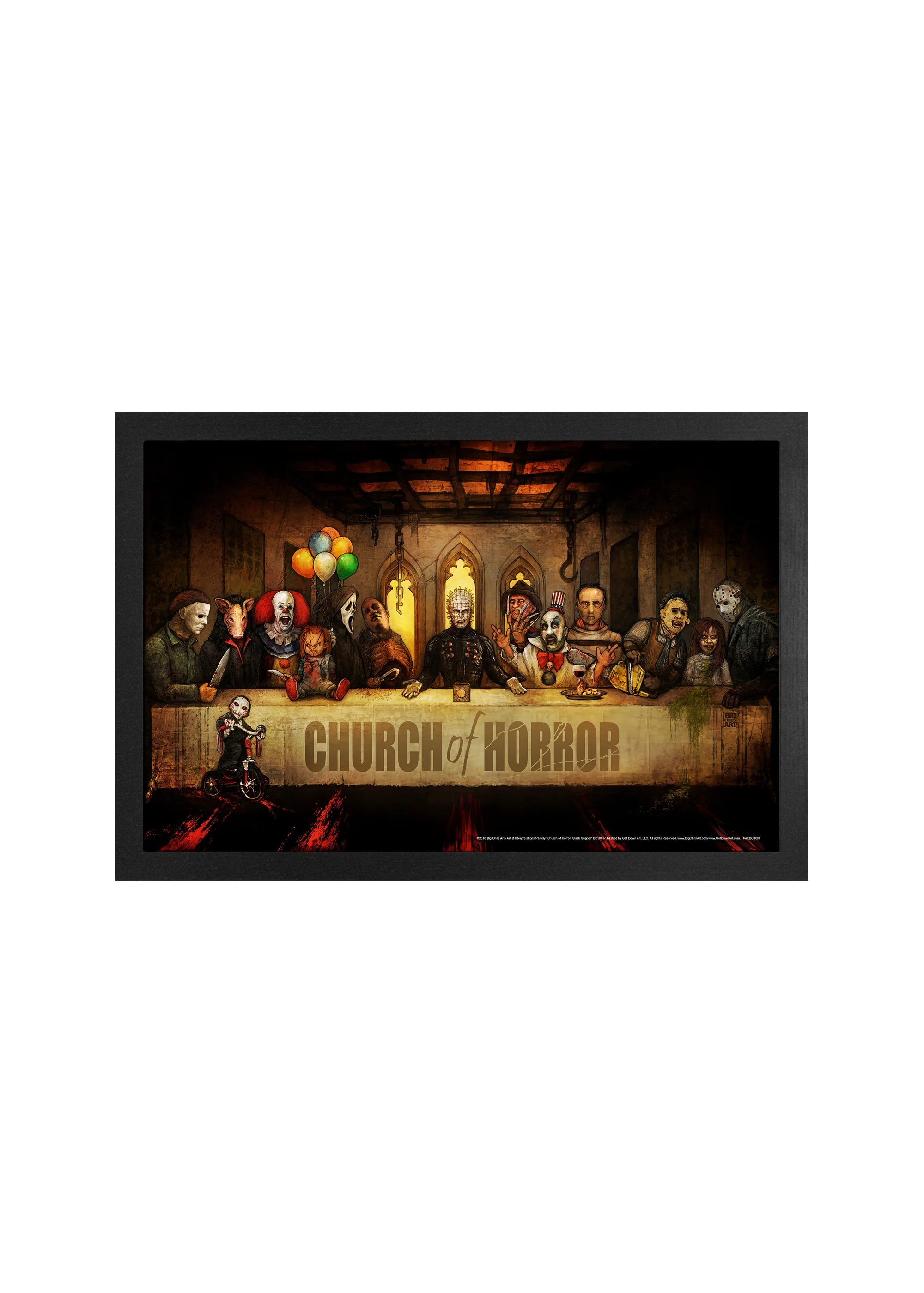 Big Chris - Church of Horror: Slash Supper (11"x17" Gel-Coat) (Order in multiples of 6, mix and match styles)