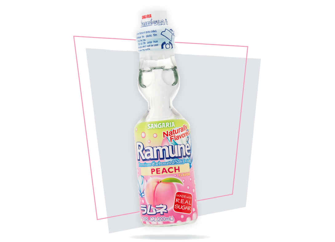 Sangaria Ramune Peach (Case of 18)