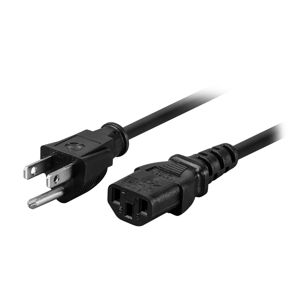 Three Prong Power Cord (Bulk)