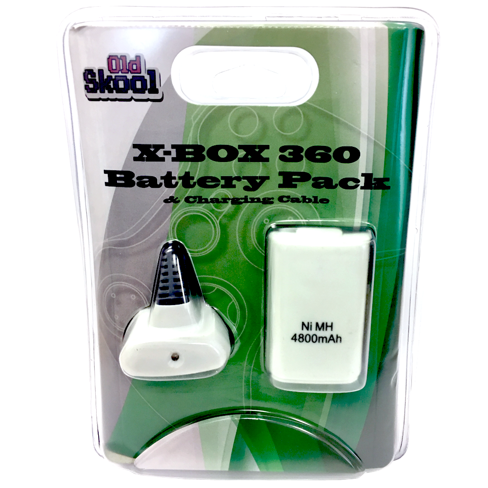 Xbox 360 Play N Charge Kit Battery and Charging cable White XBox