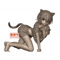 Re:Zero Starting Life in Another World - Desktop Cute Figure - Ram (Cat Roomwear Ver.) (1223)