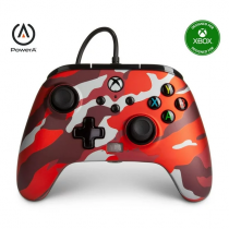 PowerA Officially Licensed Microsoft: Enhanced Wired Controller - Red Camo (Xbox One/Xbox Series X/S)