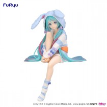 Hatsune Miku - Noodle Stopper Figure - Rabbit Ear Hood Pajama Blue Color ver (July 2025 Pre-Order)