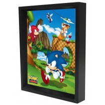 Sonic The Hedgehog - Mania (8"x10" Lenticular Shadow Box) 
