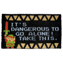 The Legend of Zelda - It's Dangerous to go Alone (17"x29" Doormat)