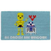 Star Wars - All Droids are Welcome (17"x29" Doormat)