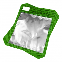 50 Pack of Green Resealable Bags (Large)