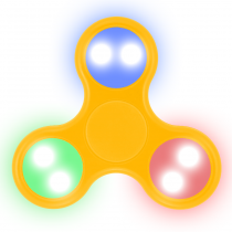 LED Fidget Spinner (ORANGE)