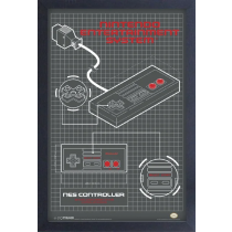 NES - Controller Diagram (11"x17" Gel-Coat) (Order in multiples of 6, mix and match styles)