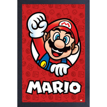 Super Mario - Mario Red Poster (11"x17" Gel-Coat) (Order in multiples of 6, mix and match styles)