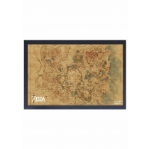 Zelda - BotW - Map (17"x11" Gel-Coat) (Pre-Order) (Order in multiples of 6, mix and match styles)