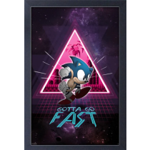 Sonic the Hedgehog - Neon Space (11"x17" Gel-Coat) (Order in multiples of 6, mix and match styles)
