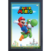 Super Mario - Mario & Yoshi (11"x17" Gel-Coat) (Order in multiples of 6, mix and match styles)