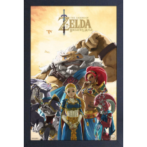 Zelda - BotW - Zelda & Champions (11"x17" Gel-Coat) (Order in multiples of 6, mix and match styles)